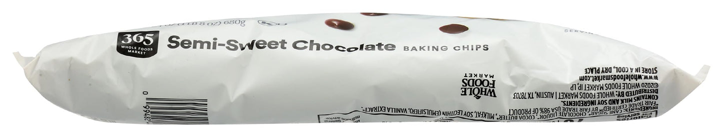 365 by Whole Foods Market  Semisweet Chocolate Chips  24 Ounce