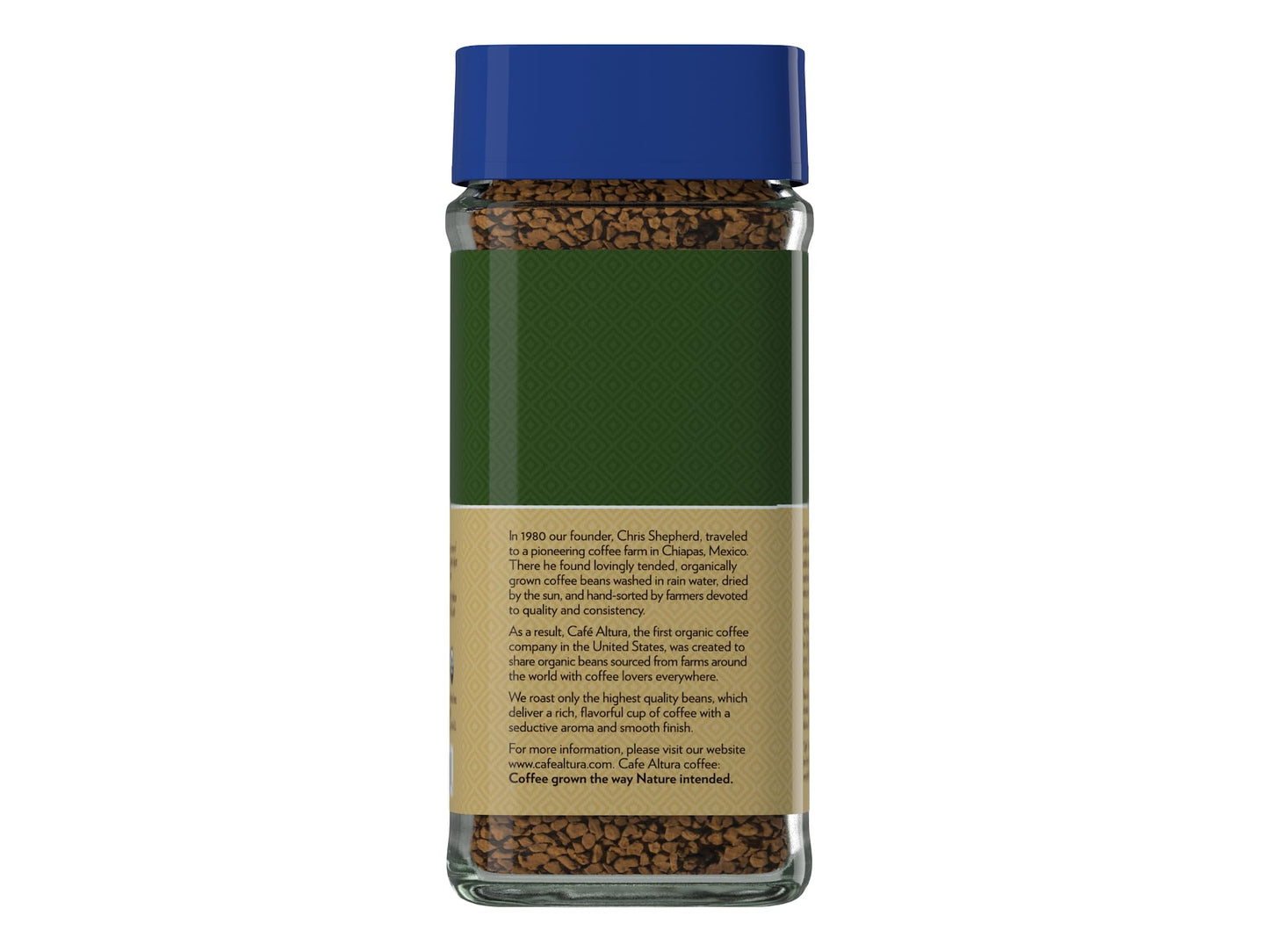 Caf   Altura Decaf Freeze Dried Instant Organic Coffee, 3.53 oz Jar
