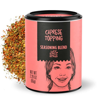 Just Spices Caprese Topping, 2.29 Oz. I Tomato And Mozzarella Spice Mix I For Authentic Italian Antipasti At Home
