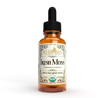 Organic Irish Moss - 2 Oz In Glass Bottle - Khroma Herbal Products - Organic Sea Moss