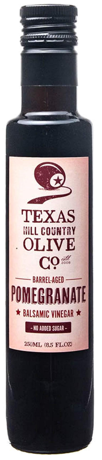 Terra Verde Pomegranate Balsamic Vinegar - Gourmet Barrel Aged Infused Balsamic Vinegar - Great For Dressing Dipping Glazing - N