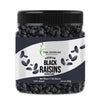 THE EDIBLES Black Raisins 250g- | Dried Kishmish Without Seeds, Dry Grapes | Kali Kismis_Packing May Vary