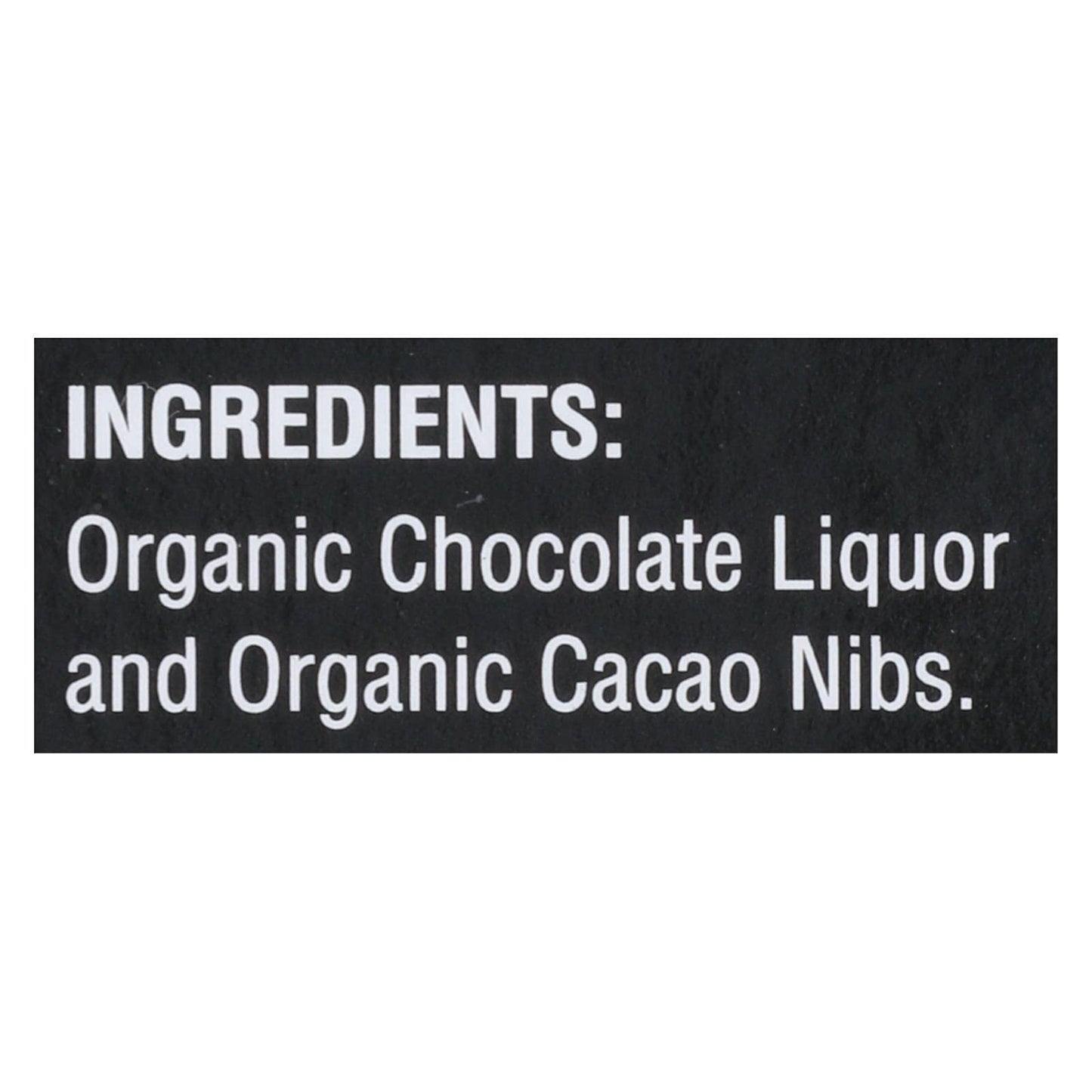 Pascha - Bar Dark Chocolate 100% Nibs - Case Of 10-2.82 Oz