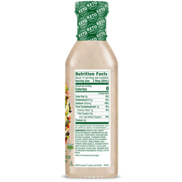 Walden Farms Chipotle Ranch Dressing - Calorie-Free, Gluten-Free, Low Carb, Keto-Friendly, Sugar-Free, Fat-Free, Dairy-Free Smok
