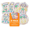 WANDERCRUMB | Monster Cookie Decorating Kits | 8 Jumbo cookies + 8 edible color palletes + brushes - Monster Gifts for Kids, Kid