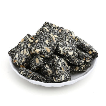 Zhejiang Specialty: Traditional Handmade Black Sesame Peanut Maltose Candy (Peanut and Black Sesame Crispy)