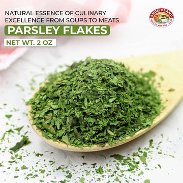 Angel Brand Parsley Flakes 2 Oz Bottle - Premium Dried Parsley Seasoning For Cooking, Garnishing, And Flavoring - Fresh Taste An