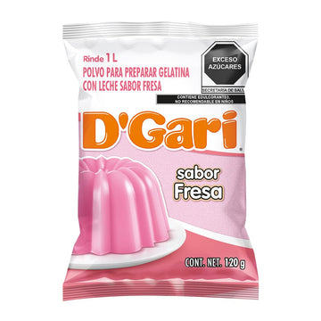 D'Gari Gelatin Dessert Strawberry- Dgari Fresa 5 Pack (Strawberry)