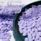NIPEOR Purple Sprinkles Confetti Sprinkles 3.53oz/100g Edible Sprinkle Topping Confetti Sprinkles, Round Sprinkles for Cupcake C