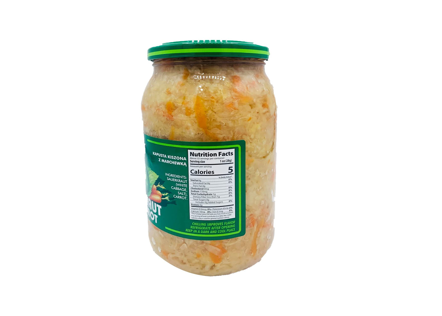 Vavel Sauerkraut With Carrot 31.04Oz (880G) (1Pack)