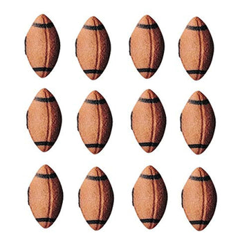 24 pc - Sport Theme Edible Sugar Cake Cupcake Cookie Toppers Decorations (Football)