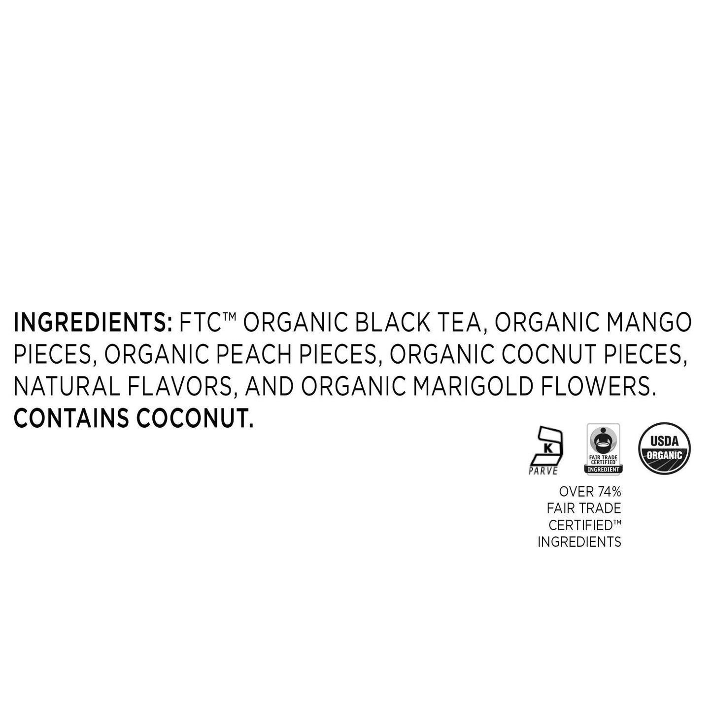 Tea Forte Black Tea, Peach Brulee, Loose Tea Canister