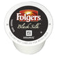 Folgers Black Silk Dark Roast Coffee K-Cups, 144 Count, for Keurig Makers, Pack of 4