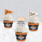 Big Dot Of Happiness Basketball - Let The Madness Begin - Cupcake Decoration - College Basketball Party Cupcake Wrappers And Tre