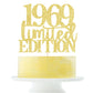 Limited Edition 1969 Cake Topper 56Th Birthday Happy Birthday Cake Topper Men And Women Cheer 56Years Old Handmade Golden Glitter Cake Decoration