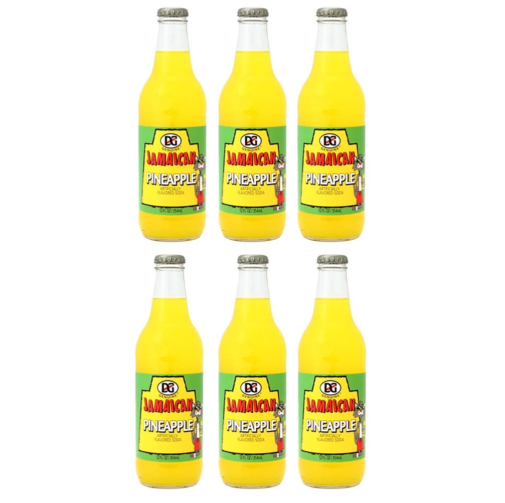 DG Genuine Jamaican - Pineapple Soda 12oz - 6-Pack