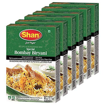Shan Special Bombay Biryani Masala, 2.12 Oz  60 G, 6 Pack