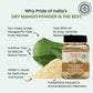 Pride Of India - Pack Of 6 - Dry Mango Powder 8 Oz (226.79 Gm) Medium Dual Sifter Jar | Amchur For Flavor And Taste | Gourmet In