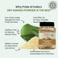 Pride Of India Dry Mango Powder Amchur - 8oz Dual Sifter Jar - Organic Spice for Flavor and Taste