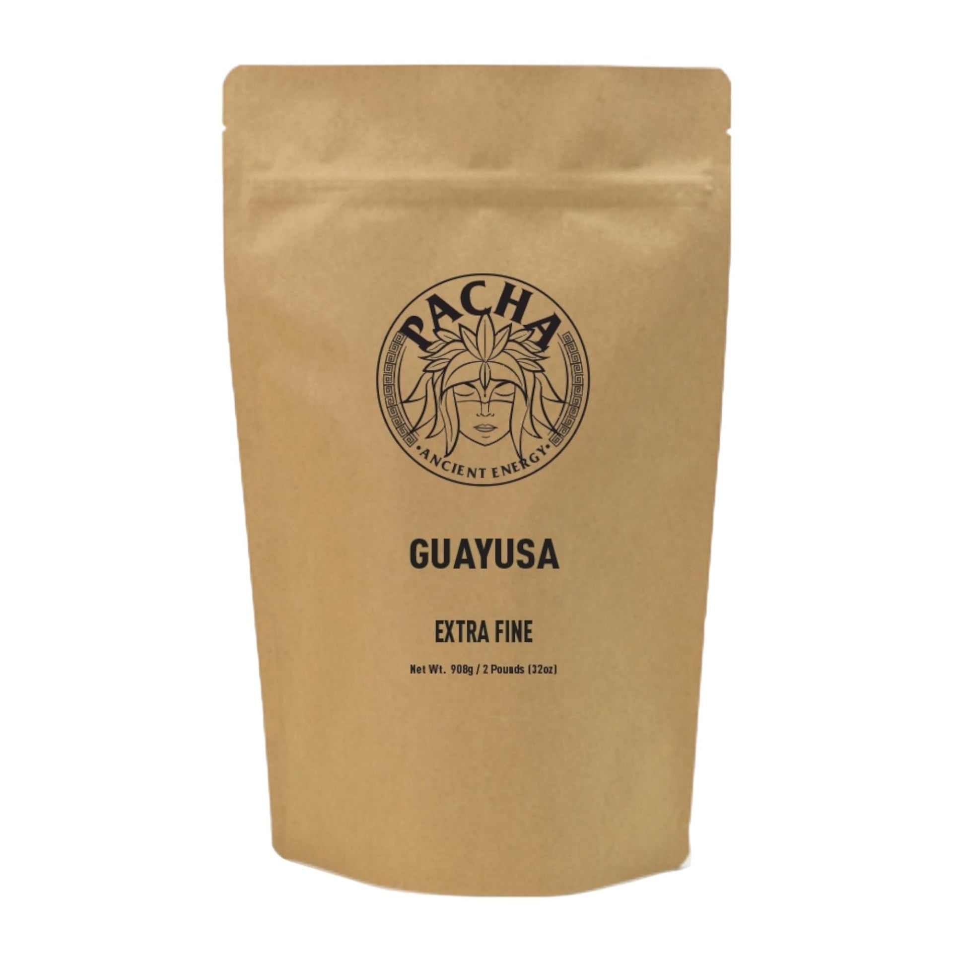 PACHA GUAYUSA EXTRA FINE TEA - Clean Energy, 2 Pounds (32oz) - Alternative to Coffee and Green Tea