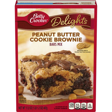 Playty Crocker Peanut Butter Top-Grade Brownie Mix  17.2 Oz