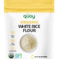 Quay Naturals Organic White Rice Flour, 2 lb, Finely Milled for Baking & Cooking - Gluten Free, Non GMO