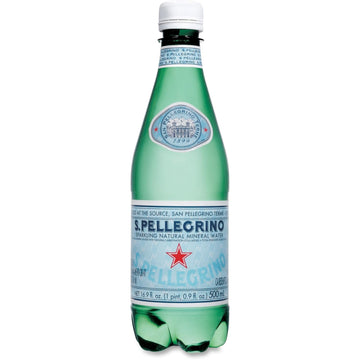 Nestle 041508734660 San Pellegrino Mineral Water, 500ml, 24BT/CT, CL