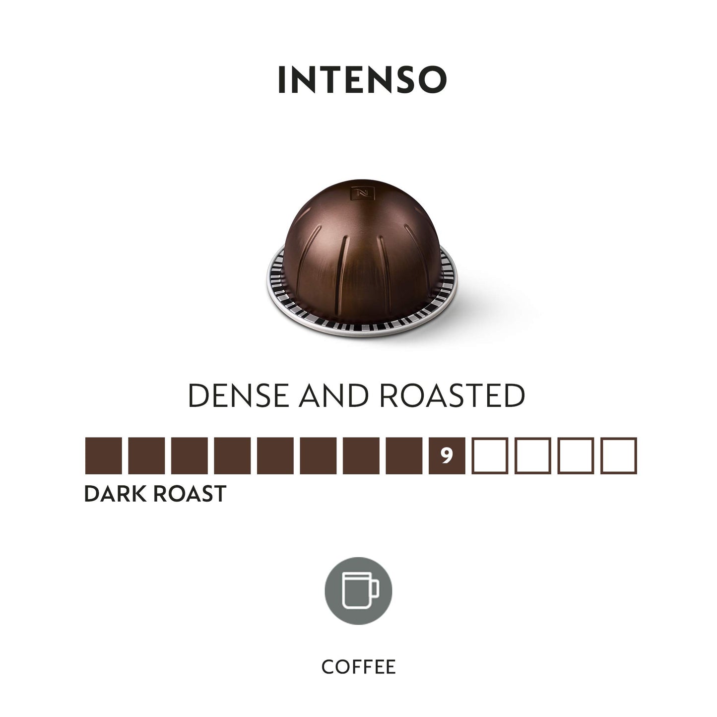 Nespresso Vertuo Dark Roast Coffee compact pieces, 30 Count, Brews 7.8oz Pods, Model SG_B0768N9N6K