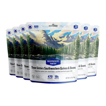Backpackers Pantry Three Sisters Stew, 2 Servings Per Pouch (6 Count), Freeze Dried Food, 14 Grams of Protein, Gluten Free, Vegan