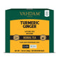 VAHDAM Organic Turmeric Ginger Herbal Tea Bags - 100 Count, Caffeine Free, Non-GMO, Savory & Spicy, Plant-Based Teabags