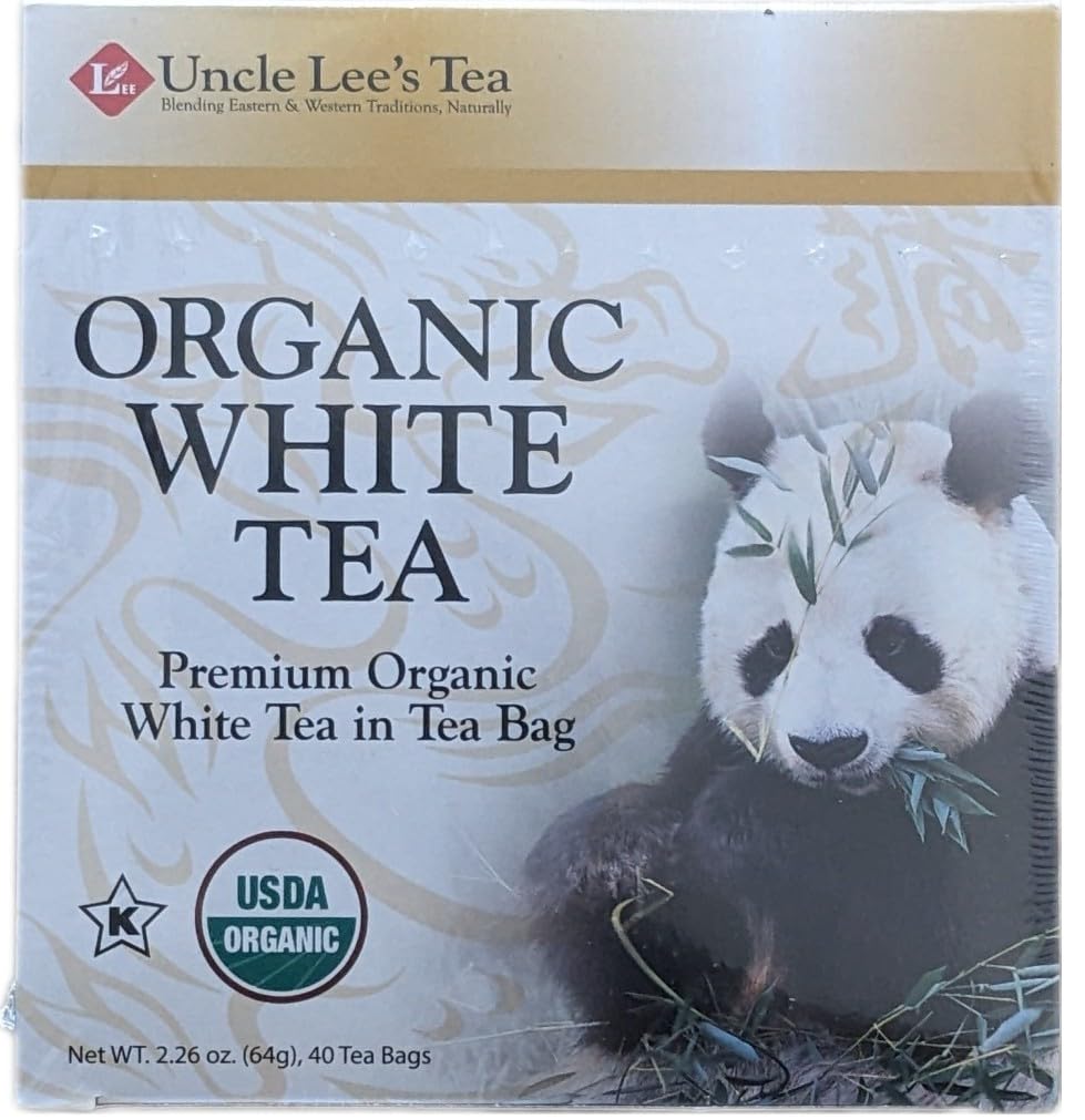 Uncle Lees Tea Organic White Tea, 40 Tea Bags, 2.26 oz, Model TH-UL0063