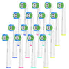 16 Count Replacement Brush Heads Compatible With Braun Oral B Electric Toothbrush, Deep And Precise Cleaning.