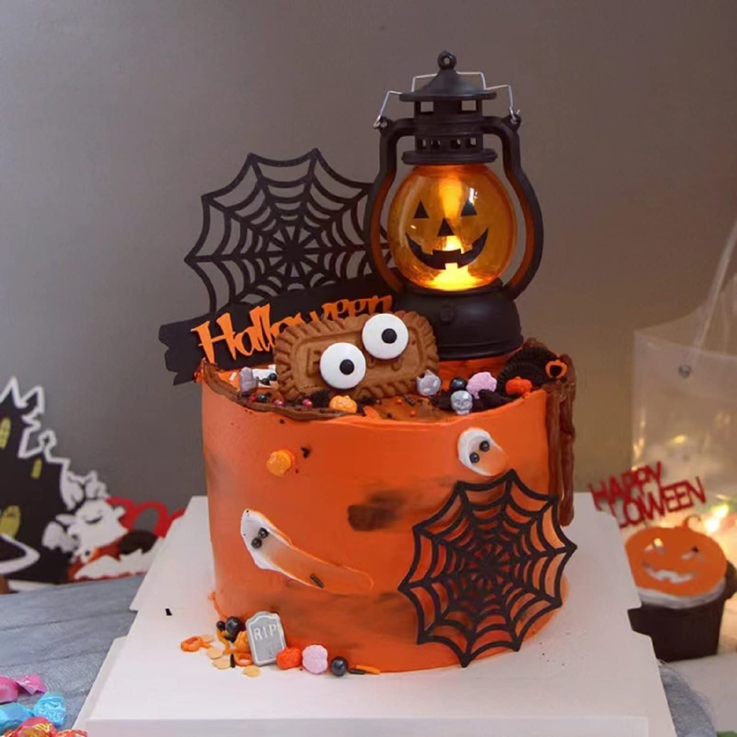 Halloween Tombstone Candy Sprinkles Halloween Decorating Candy Bones Bloody Candy Eyeballs Edible Skull Cake Decorations Kosher