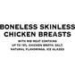 Tyson Boneless Skinless Chicken Breasts, Frozen, 2.5 Lb