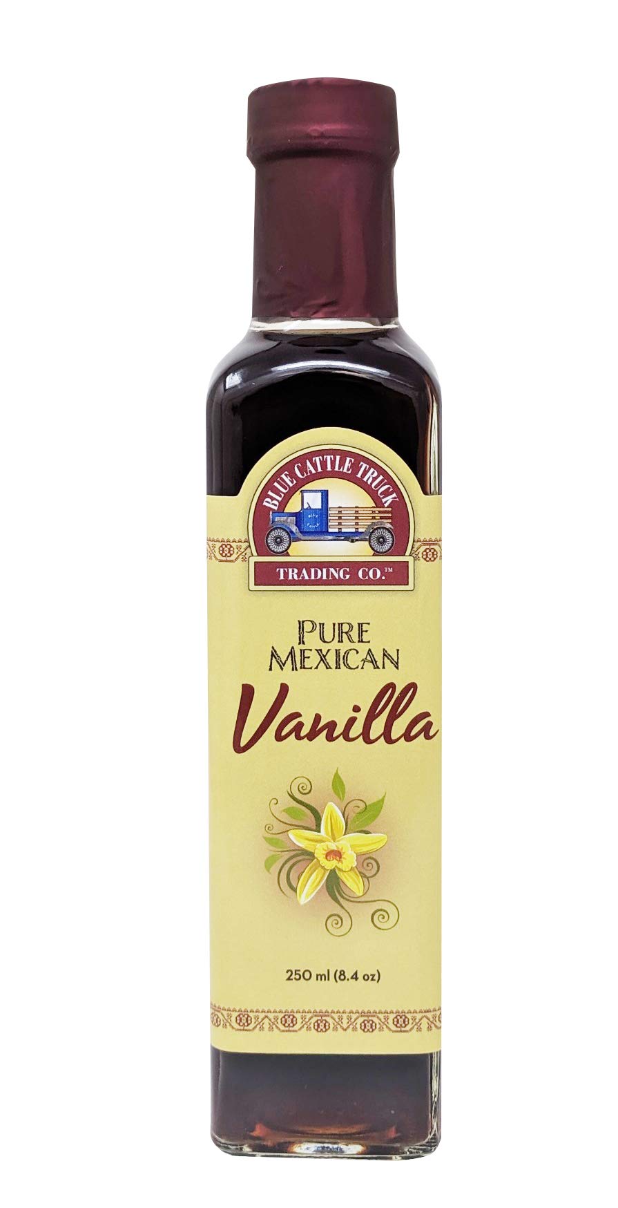 Blue Cattle Truck Trading Co. Pure Gourmet Mexican Vanilla Extract, Medium, 8.4 Ounce