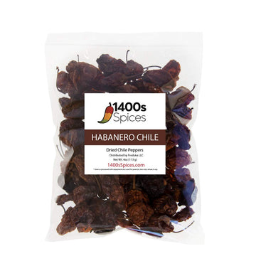 4Oz Dried Habanero Peppers By 1400S Spices