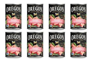 Oregon Fruit Rhubarb In Extra Light Syrup  (Value Pack Of 8X14.6 Oz) - Top-Grade Canned Fruit For Baking  Desserts  Pies & Recipes  Made In Oregon