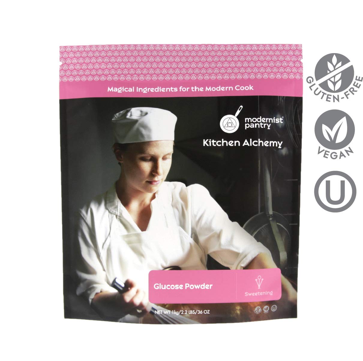 Pure Glucose Powder Vegan Gluten-Free Ou Kosher Certified - 1Kg/2.2Lbs/36Oz
