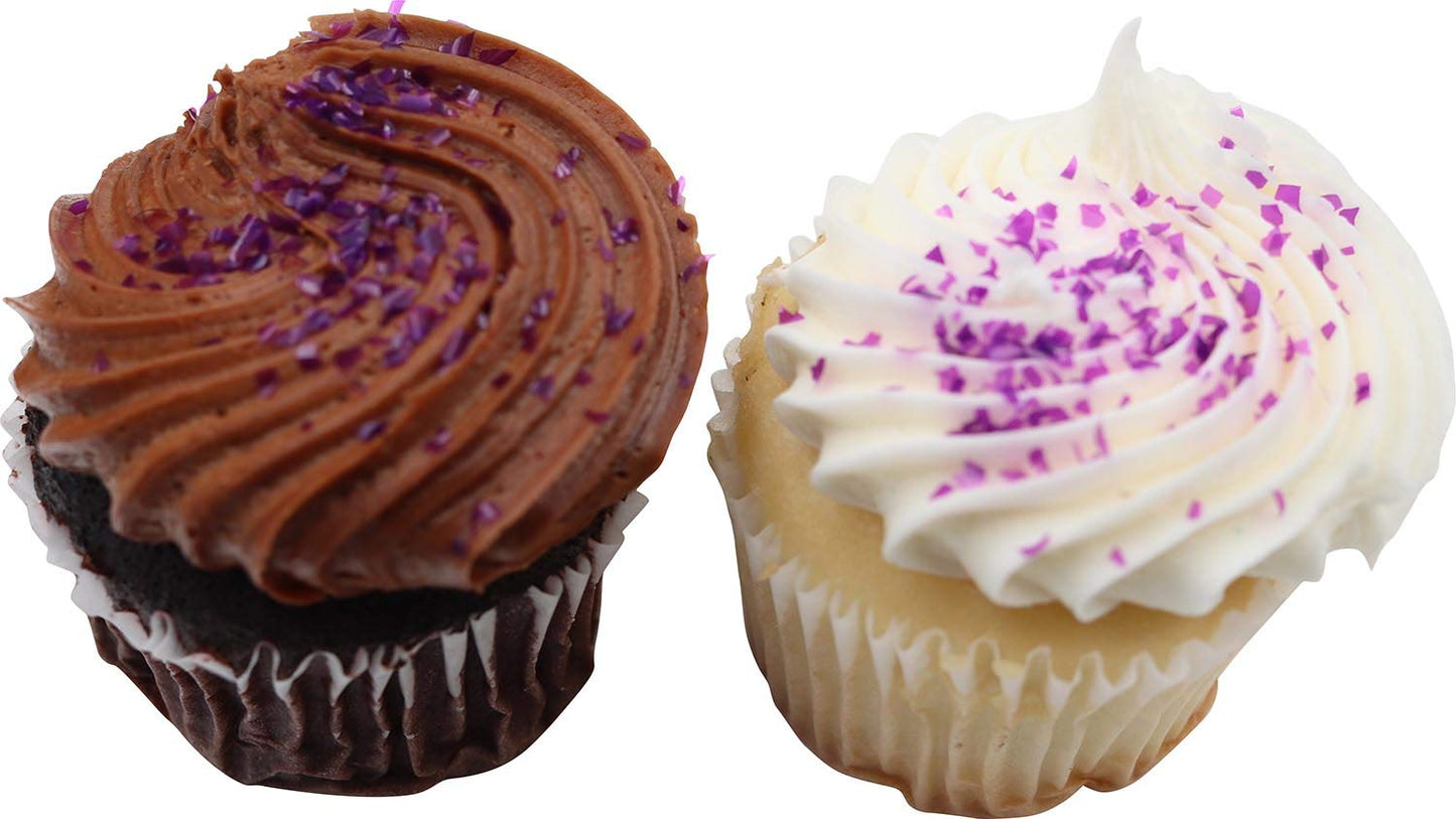 Hobbyland Edible Glittery Flakes (Amethyst Purple Glitter Flakes, 1/4 oz)
