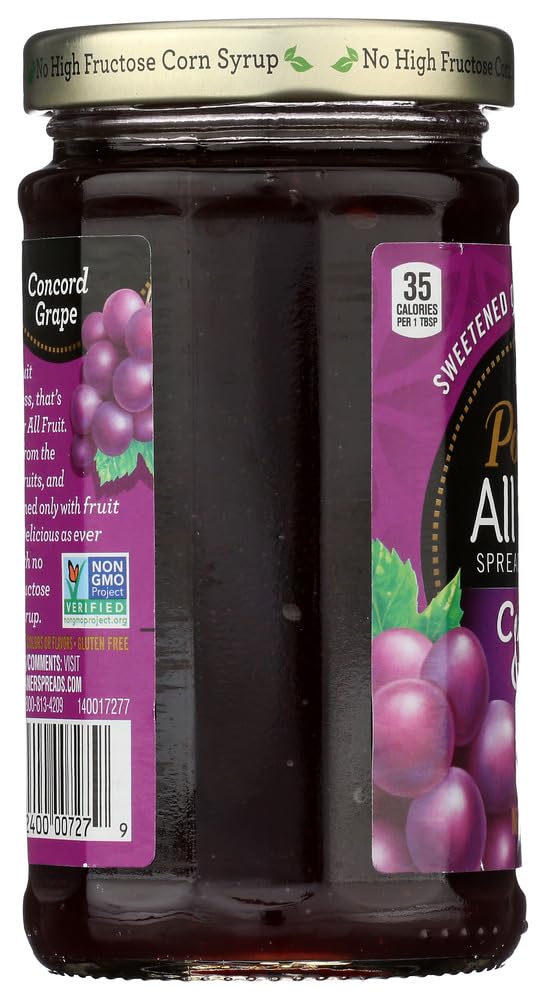 Polaner All Fruit With Fiber Grape Spreadable Fruit 10 Oz (Pack Of 12)