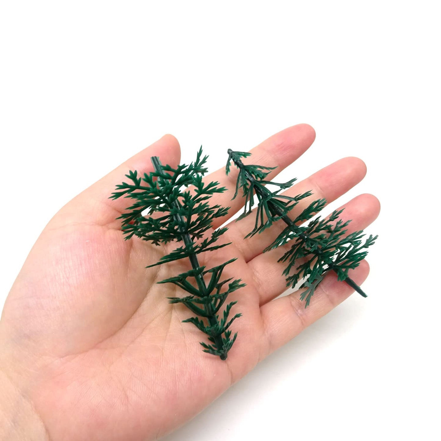 Honbay 20PCS Plastic Evergreen Tree Cupcake Toppers Tree Cake Decorations Cake Decorating Pick for Christmas Party Favor