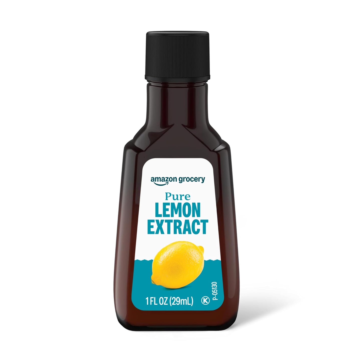 Happy Belly Pure Lemon Extract, 1 fl oz, 100% Natural Flavoring, Ideal for Baking and Cooking