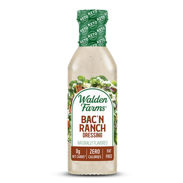 Walden Farms Bacon Ranch Dressing, Sugar Free, Calorie Free, Fat Free, Carb Free, Gluten Free, 12 oz