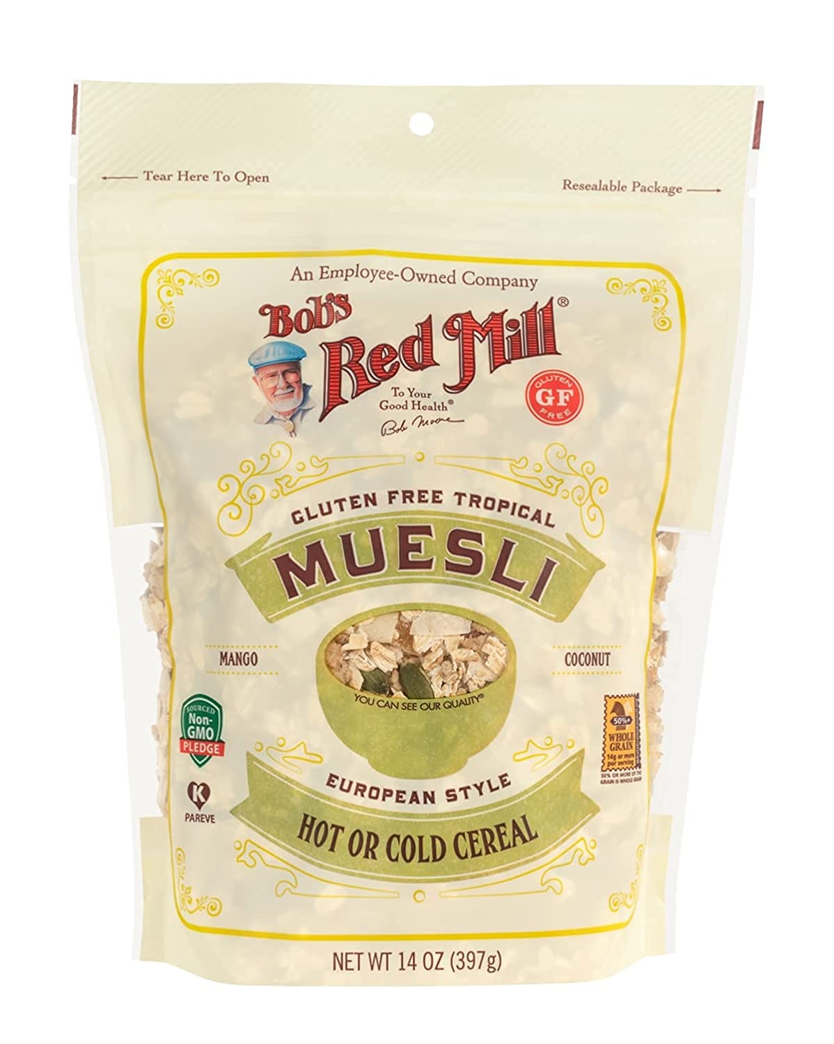 Bobs Red Mill Tropical Muesli, 14 Ounce (pack of 4)