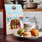 Maxims De Paris - Macaron Gift Box, Gift Box, 6 French Macarons Cookies, Strawberry, Vanilla, Coffee, Pistachio, Lemon, Chocololate.