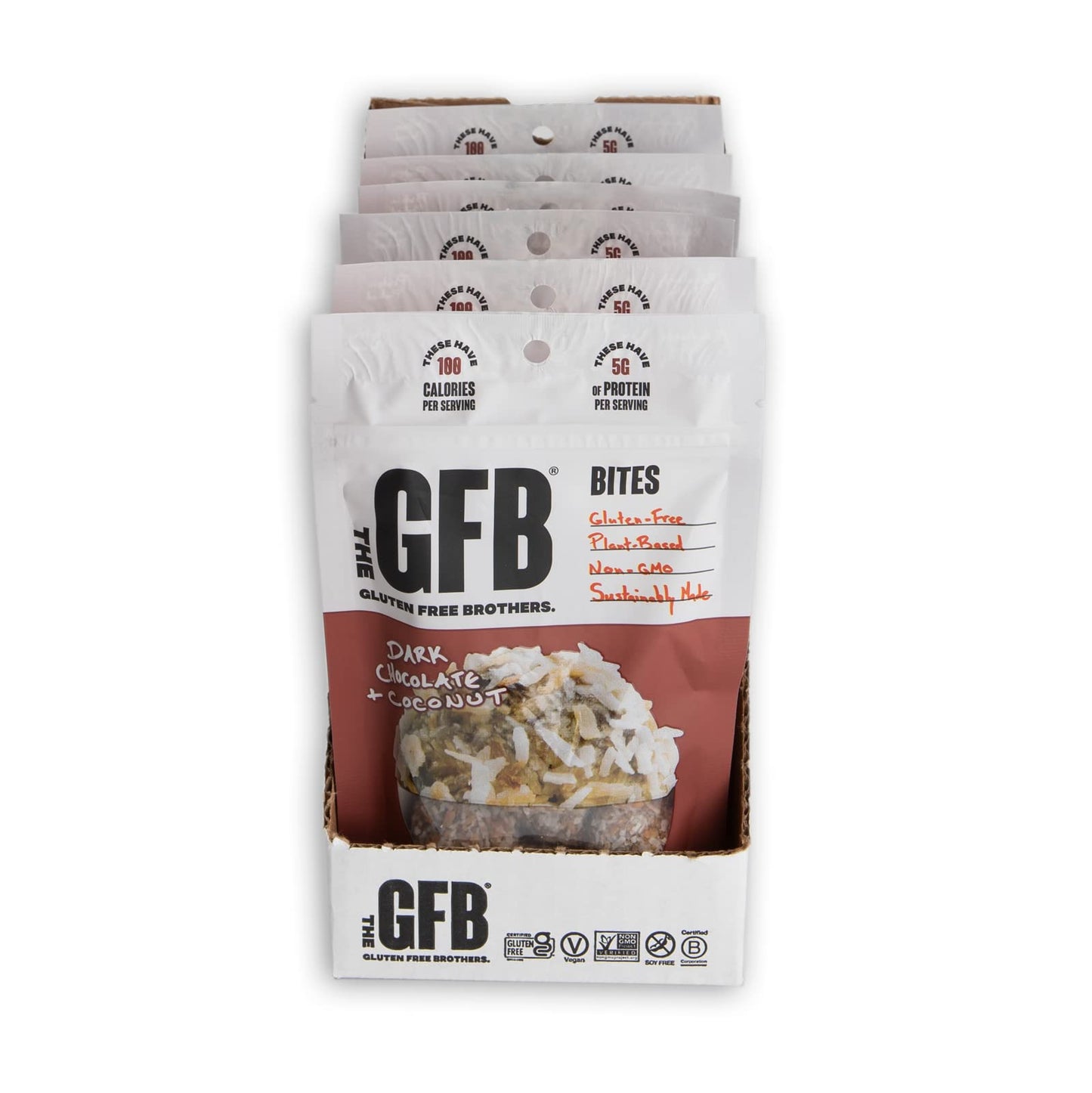 The Gluten Freeb Bites - Dark Chocolate Coconut - Case Of 6 - 4 Oz(D0102Hxx08W.)