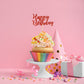Donoter 24 Pcs Glitter Red Happy Birthday Cupcake Toppers Cake Picks For Birthday Party Decoration Supplies