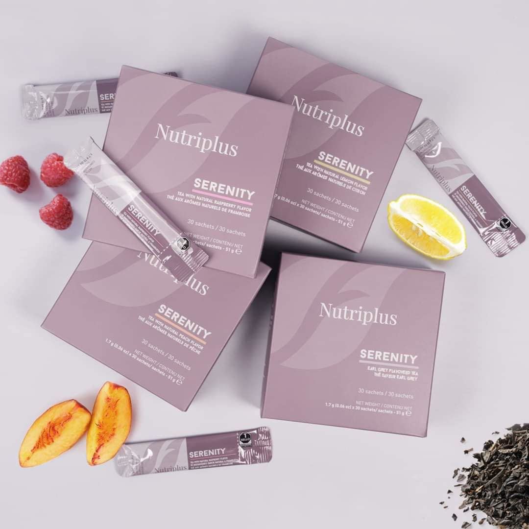 Farmasi Nutriplus Serenity Tea, A Fruity Herbal Blend For Body, Mind, And Soul, 30 Servings (Early Grey)