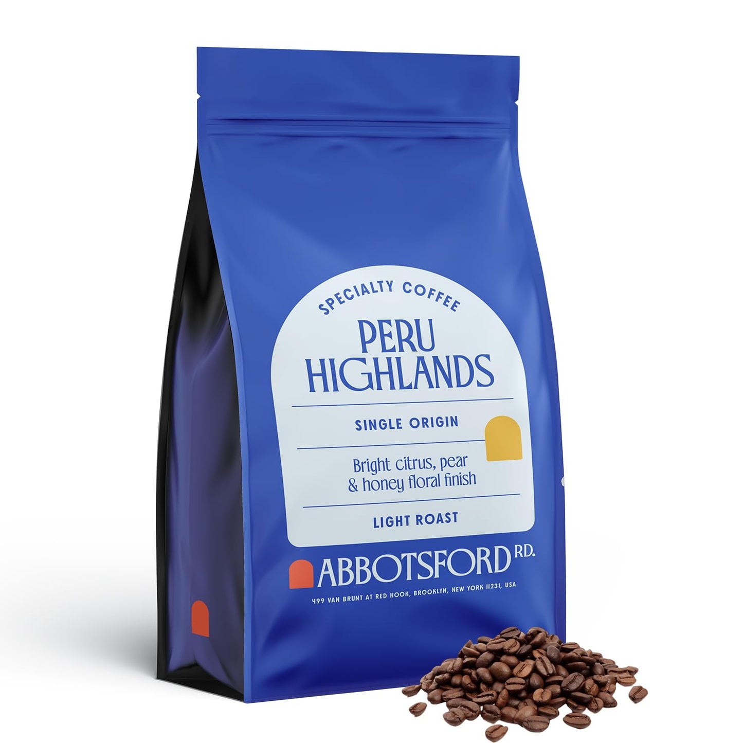 Peru Highlands Whole Coffee Beans, Light Roast Coffee Beans with Bright Citrus, Pear, and Honey Floral Finish, Single Origin 35.
