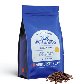 Peru Highlands Whole Coffee Beans, Light Roast Coffee Beans with Bright Citrus, Pear, and Honey Floral Finish, Single Origin 35.